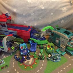 PJ masks toy bundle. All what you see is what you will get. All toys are used & played with. Having a clear out please sensible offers
Thanks for looking,have found feet for plane but not shown in photos 