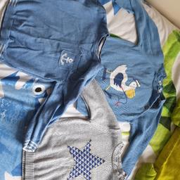2 x John Lewis jumpers, one blue, the other grey aged 2-3, 1 x blue White Stuff jumper aged 2-3.
also Tommy H jumper and Hunter wellies.