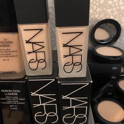 Nars foundation only shades light 1 Siberia and light 2 Mont Blanc left