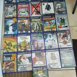 There are varities of PS2 Games for sale. Only £35.00 (FREE P&P) - PayPal accepted only. No collection, will send promptly. I'll send PayPal invoice when you send me your PayPal email address. Safe & secure. Disc conditions will vary, however all work. Many thanks and stay safe everyone!