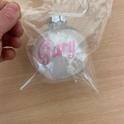 Here we offer personalised baubles any name/logo
Please check out our other items