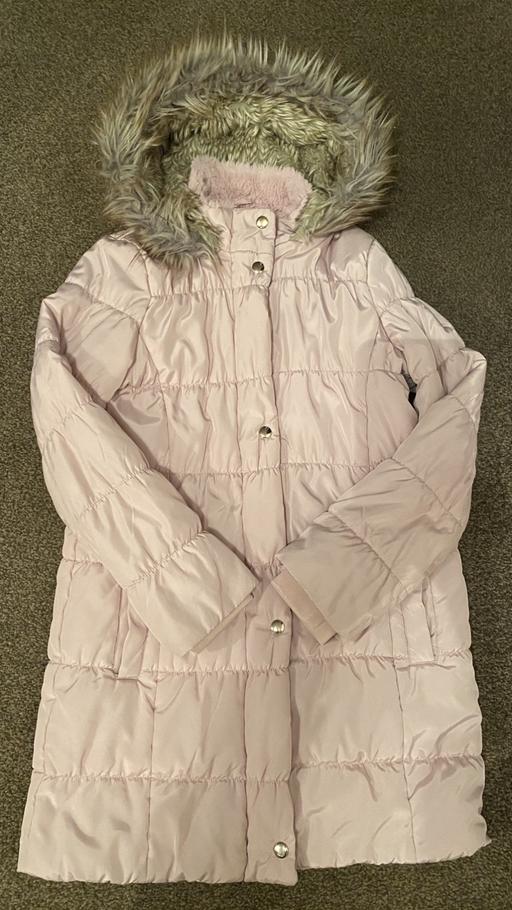 Buy & Sell Derbyshire Chesterfield - Photos for M&S Pink Long Girls Coat Age 11-12