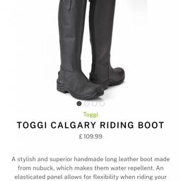 toggi black calgary riding yard boots size 4 but a generous fit only selling as too big for me excellent new condition grab a bargain paid £109