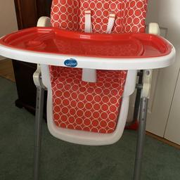 High
Good used condition 
Spare at grandparents home 
Features include height adjustment and seat recline 
Collection Le36sa