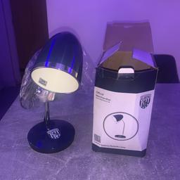 Navy blue official merchandise WBA lamp, brand new only just been opened. Only selling because I have no room for it. RRP: £30 

Box is abit damaged however the lamp is perfect condition. 

Contactless collection or local delivery.