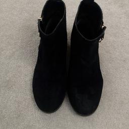 Lovely suede ankle boots bought earlier this year but sadly outgrown.  Great condition with loads of life left in them.  Smoke and pet free home.