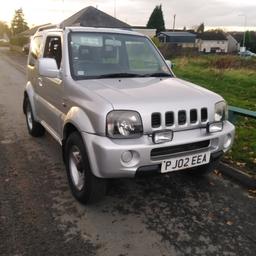 Suzuki jimny special 02 reg manual well look after good condition in side and out runs perfect 87000 miles mot till June add two new tyres and new sterio to