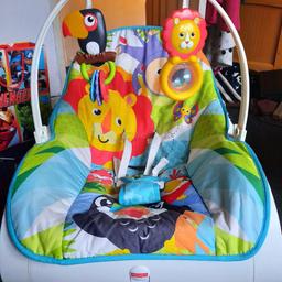 baby chair rocker vibrates and seat sits up pick up only bd19 gomersal £20