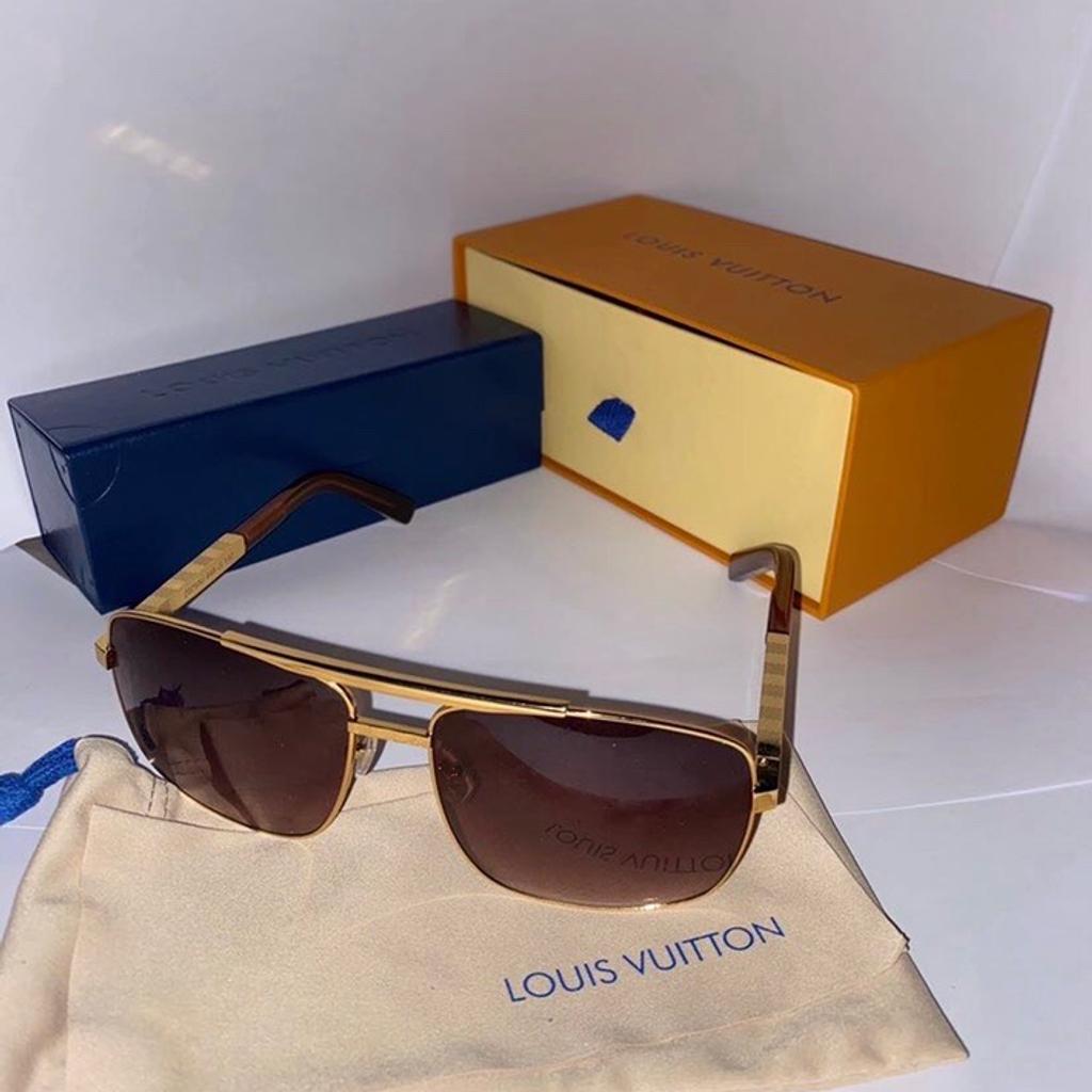 Louis Vuitton Attitude sunglasses men. Gold Z0259U - Depop