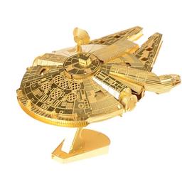 3D METAL PUZZLE MODEL MILLENIUM FALCON STAR WARS GOLD FIGURE

This model comes in flat-packed metal sheets with detailed etched metal. It's a unique and fulfilling challenge for dedicated model enthusiasts to pop out the pieces and slot the pieces within the holes and tabs to assemble a model. You won't require glue or scissors to complete this kit.

I have 5 at £9 each
Rrp is £23.99

Figure ornament creative fun model toy. Perfect gift or Christmas stocking filler 