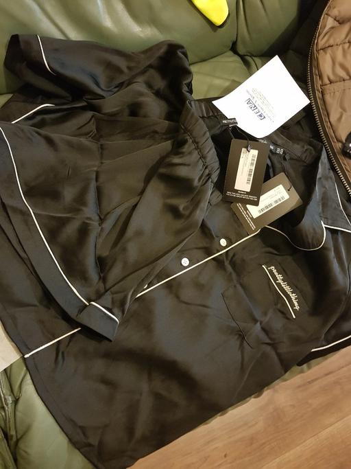 Buy & Sell Tinsley Sheffield - Photos for plt black satin pj set