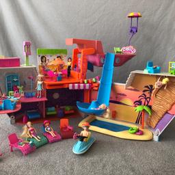 Polly Pocket Interactive Cruise Ship, with 6 figures and all accessories. Includes a waterslide and elevated swing. I am also throwing in Fountain Falls lights up. All in great condition. New batteries included. Payment on collection when Buyer collects. Strictly no postage.

Please take a look at my other toys for sale and. Thank you for looking.