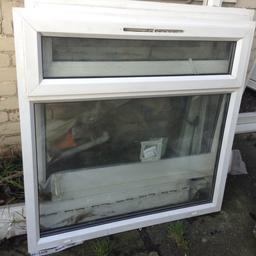 2 Windows 1190 w X 1160 high rebated as photo 150 cills to go with these and glazed

1window 1000 X 1660h. No glass has a 150 cill on bottom. Windows never been fitted. Need a clean. Been in shed.  Must take all 3 Windows