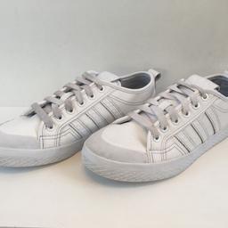 Adidas Honey Low Ladies Leather Trainers White Size 5 eur 38