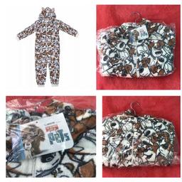 Brand new with tags fleece onesie she 7-8