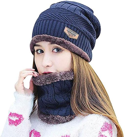 Buy & Sell Essex Basildon - Photos for Navy Blue Winter Beanie & Neck Scarf