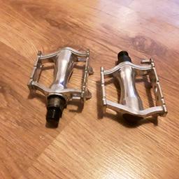 alloy pedals. never used.  6.5 cms wide x 7cms long