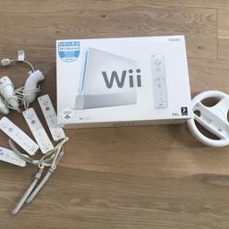 Wii inkl. Zubehör wie auf den Bildern ersichtlich (Wii Fit, Wii Active, Wii Balance Board uvm) und zahlreiche Spiele teilweise mit original Verpackung.

Verkauft wird nur als ganzes Set!!

Privatverkauf ohne Rückgabe und Garantie!

Versand gegen Aufpreis möglich!