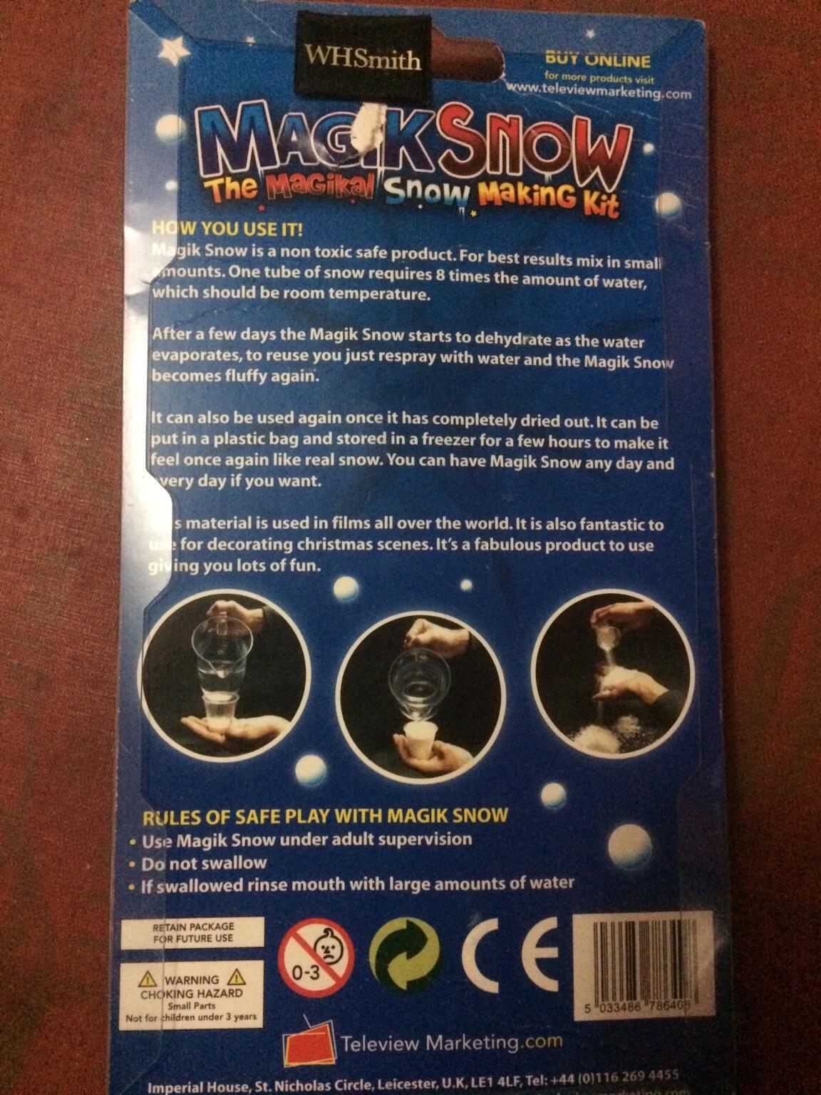 Magic snow in CV6 Coventry für 5,00 £ zum Verkauf | Shpock DE
