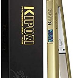 Kipozi hair straightener .Brand new item boxed. RRP £35 Gold colour 230 degrees titanium plated straightener. Straightens hair smoothly without leaving frizz.