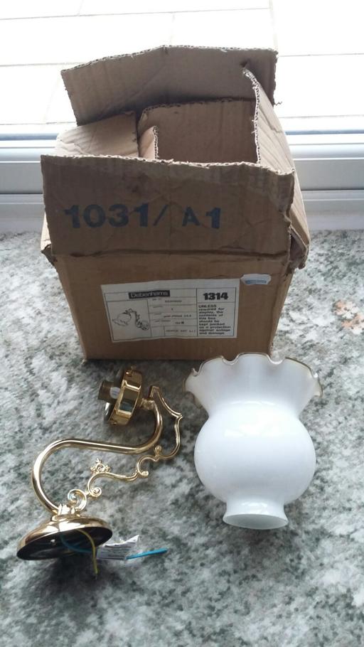 Buy & Sell Nottinghamshire Bassetlaw - Photos for BRAND NEW ~ Gold Plated 24k White Wall Light