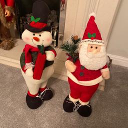 Santa and snowman 
Both for £25, or separately for £15