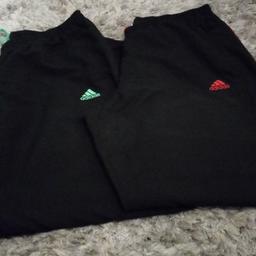 Men's Adidas Trackuit Trousers
Size XL
1 x pair red stripes 
1x pair green stripes 
Brand new without tags

Collection from DY5 or can post if buyer covers postage