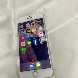 White iPhone 8 64g great working order only selling due to upgrade
No box no charger
Just phone
Not locked to iCloud