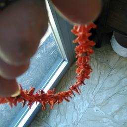 collana NUOVA in corallo rosso di Sardegna.lunghezza lineare cm 50