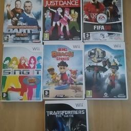 Nintendo Wii games, all working fine. Any for £3 ..pounds.