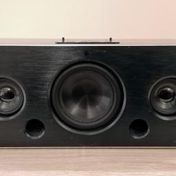 IBTLIA 14 100w speaker system - 2x 20w speakers + 1x 40w subwoofer. Bluetooth / Aux connectivity, USB charging output. Mains powered. Excellent condition. Big, beautiful sound. Dimensions - 450 x 193 x 182.5 mm (H x W x D)