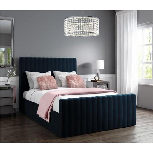 Buy & Sell West Yorkshire Kirklees - Photos for Khloe King Size Side Ottoman Bed in Navy Blue