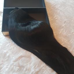 boo-gatti hair extensions jet black 340g excellent condition 22 inch in length comes as new and boxed .. collection from huyton or possible delivery if local