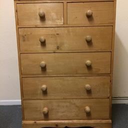 4x2 chest of draws
119 cm height
43 cm length
86 cm width
In good condition collection only payment on collection .