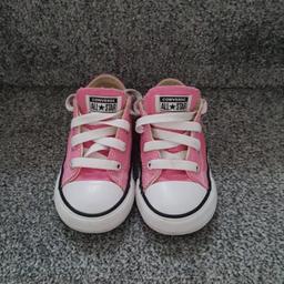 Pink Girls Converse,Excellent Condition
UK size 7 /EU size 23
Worn on a couple of occasions
Come from Smoke/Pet Free home
Collection L36 Area/Postage £4.00