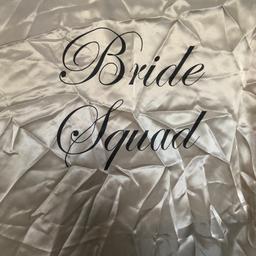 All brand new 

11 x Hen Party / Wedding Morning Gowns 

This includes 

5 x Bridesmaid 

5 x Bride Tribe 

1 x Bride Squad 

All in a champagne colour 

Price is for all