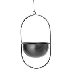 Brand new hanging planter by Bloomingville - RRP £25 - SOLD OUT DESIGN

Black metal with removable 'pot' section. The inside diameter of the planter is 14.5cm (8.5cm depth), and the overall frame height is 31cm.  Plant not included

Available to collect from Islington N1 2LW
Also happy to courier/post if required
Brand new - no offers please :)