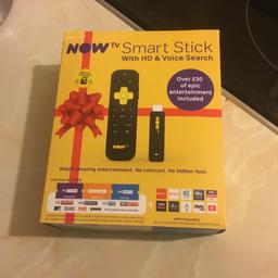 NOW TV Smart stick
With hd and voice search
Brand new
Still sealed