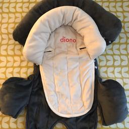 Diono Cuddle Soft Newborn Baby Head And Body Support Car Seat / Pram Insert. Great for travel. Excellent used condition - it's like new. The outer part has only been used a few times, the inner part has not been used at all.

Comes in original packaging. From smoke free home.
