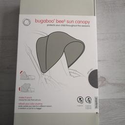 Bugaboo Bee5 Grey Melange sun canopy for sale.

In excellent condition with no rips, stains, tears or fading. Comes with original box

Collection from SE9 or I can post for an additional £4.10

All items come from a squeaky clean pet and smoke free home

Any questions, please ask