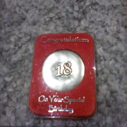 Keepsake 18th Birthday coin. Collection from Carshalton or can post for additional cost. Boxpm