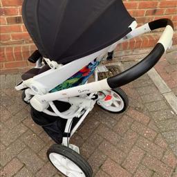 Including raincover, original footmuff quinny, personalised canopy cover, adapters for carseat (carseat not including) buyer must collect - Lordswood