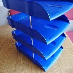 4 x Avery filling trays with risers in perfect condition. Keep your paperwork in order and organised. Collection Walsall from smoke free and pet free home