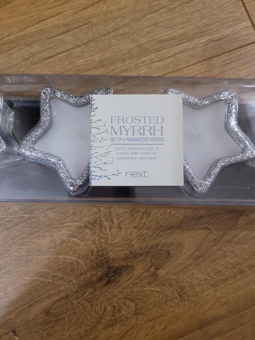 Buy & Sell South Yorkshire Doncaster - Photos for New Next Frosted Myrrh Star shaped Votives