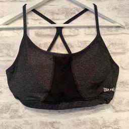 USA Pro Sports Bra 
Grey/Black 
UK Size 12
Padded
Worn once, in excellent condition. 
Smoke free home
Collection from Holborough Lakes or I can post.