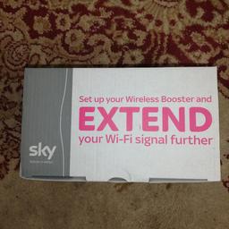 Never been used
Sky Wireless Booster - Model: SB601.
£20
Collection Sidcup