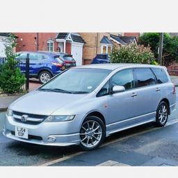Honda Odyssey, 7 Seater Auto, only 130K miles (208km), 2 owners, Long Mot, Drives great, Tinted, full electrics, Satnav, Xenon, remote ×2, keyless start, Cruise, Climate Traction, Bluetooth Connectivity. Great for it's age, 16 years old so will have the odd blemish.
07854067762. £1850 ovno.