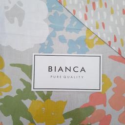 Bianca Bloomsbury Pure Cotton Soft Duvet Set. Beautiful colours. reversible. comes with pillowcases.