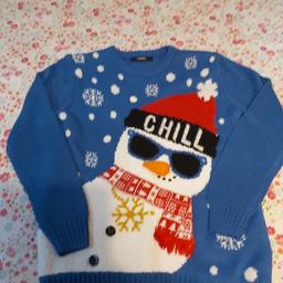 Boys christmas jumper. Snowman design. Bought from Asda George. Worn once, in as new condition. Buyer must collect, will not post. Cash on collection.
