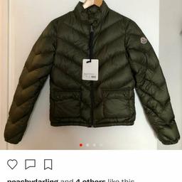 100% genuine Moncler jacket Size UK 10 (Moncler 2). Condition is "New with tags". RRP £625, Dispatched with Royal Mail Signed For® 2nd Class.
